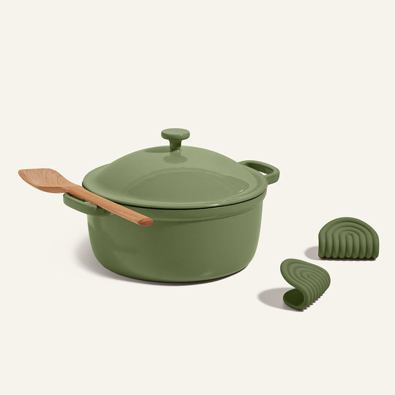 Cast Iron Perfect Pot, Sage-1