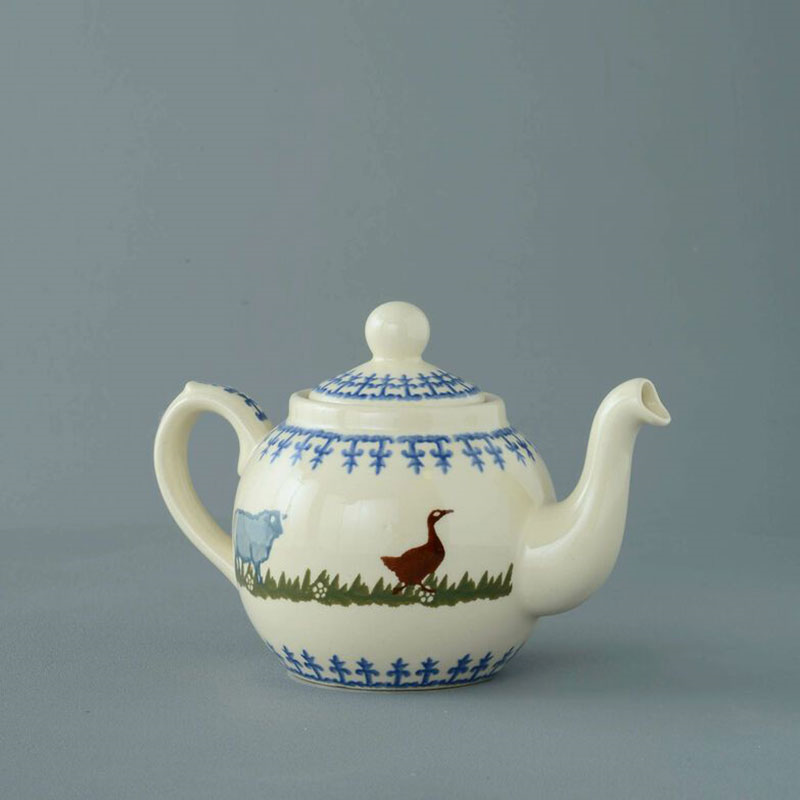 Brixton Pottery- Farm Animals, 2-Cup Teapot-5