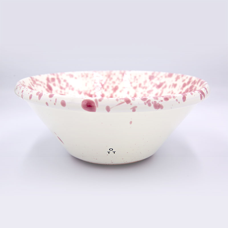 Splatter Salad Bowl, D24cm, Cranberry-0