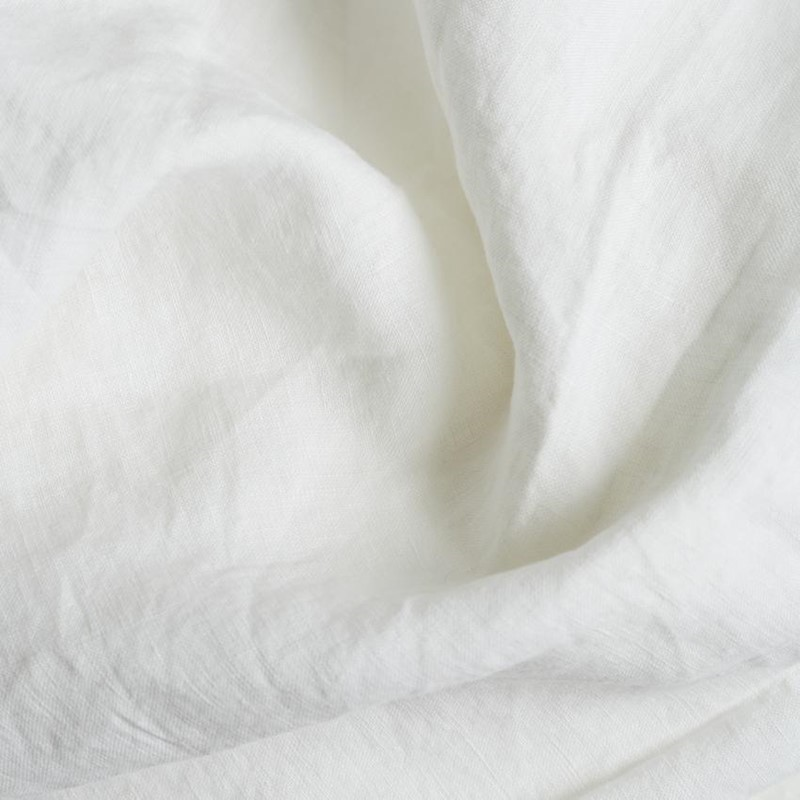 White Linen Duvet Cover, Double-3