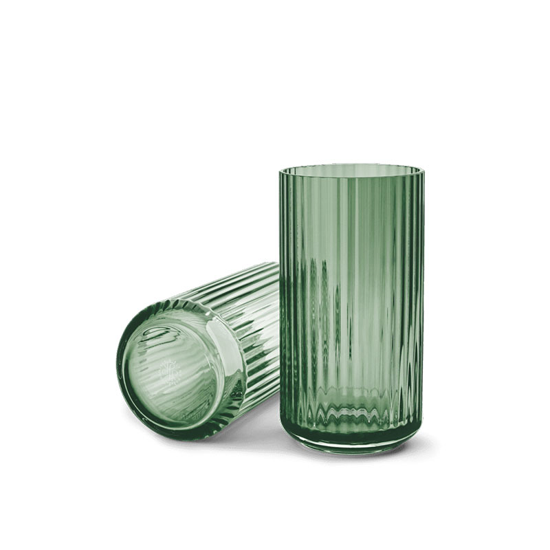 Lyngby Vase, H20.5cm, Copenhagen Green-0