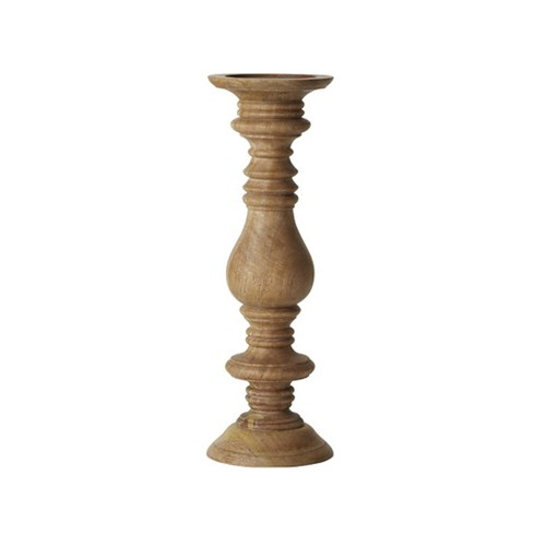 Akello Candlestick H46cm, Mango Wood-1