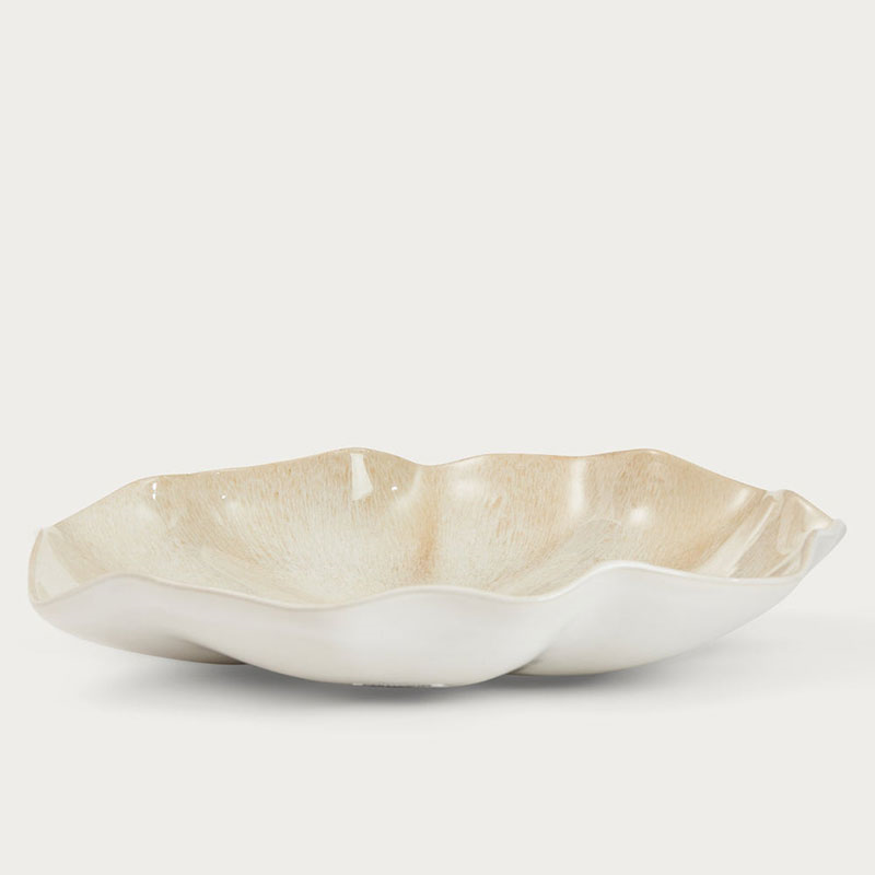 Sennen Serving Platter, D39cm, Sand-0