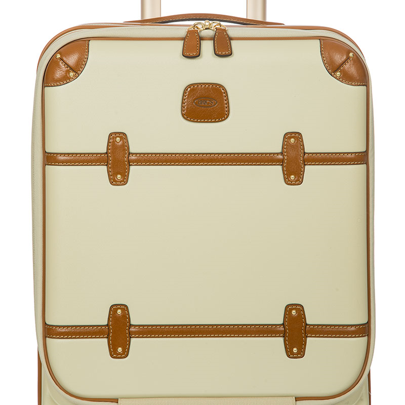 Bellagio Carry-On Suitcase with Front Pocket, H55 x L38 x W23/27cm, Cream-10