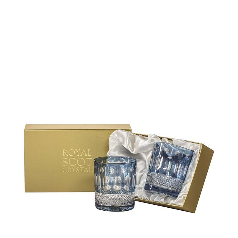 Belgravia Set of 2 Large Tumblers, 330ml, Blue-1