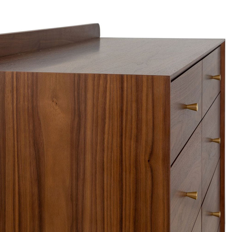 Artie Eight Drawer Chest, H106 x W130cm, Walnut-5