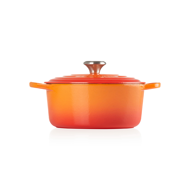 Signature Cast Iron Round casserole, 28cm - 6.7 litre, Volcanic-4