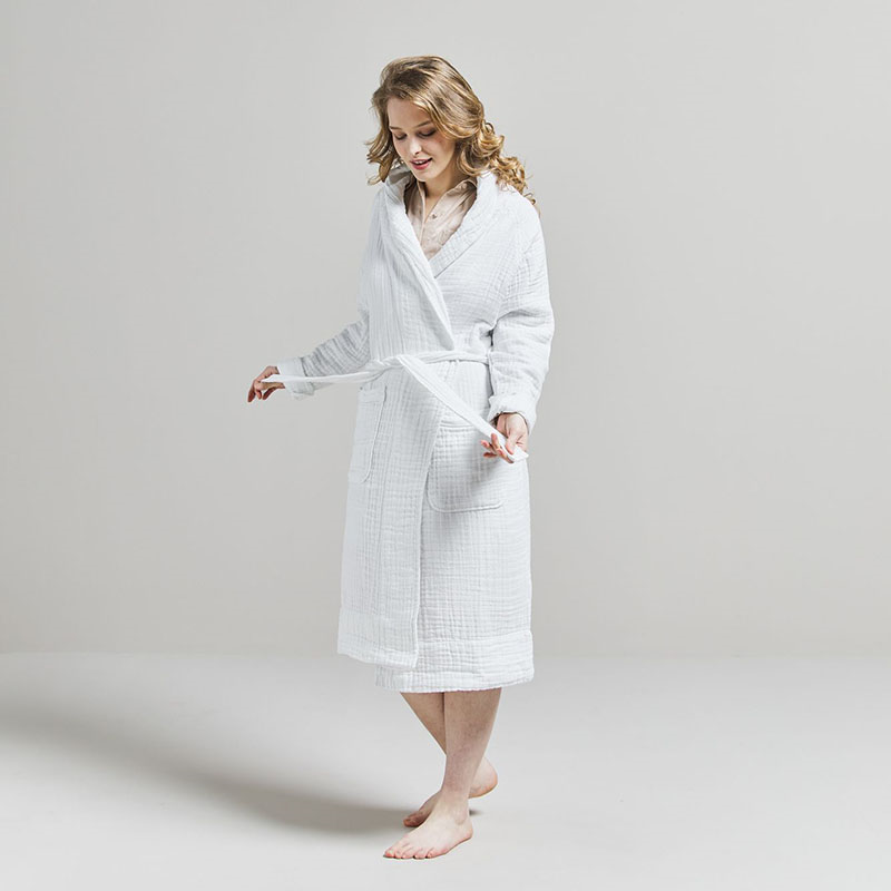 The Dream Cotton Robe, Extra Large, Snow-0