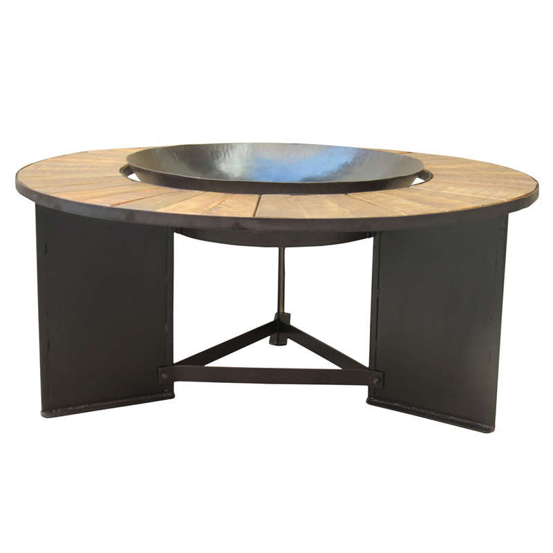 Firebowl Table, D120cm x H52cm, Black-1