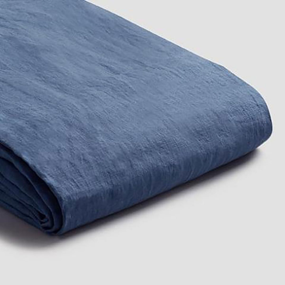 Blueberry Linen Duvet Cover, Super King-2