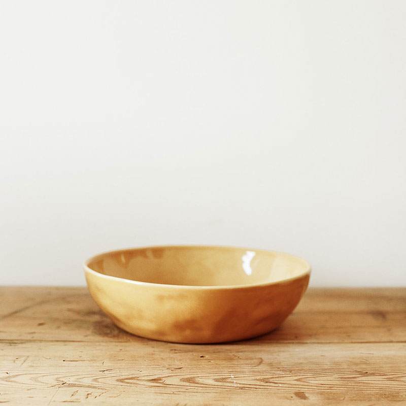 Handcrafted Serving Bowl, D21cm, Dijon-0