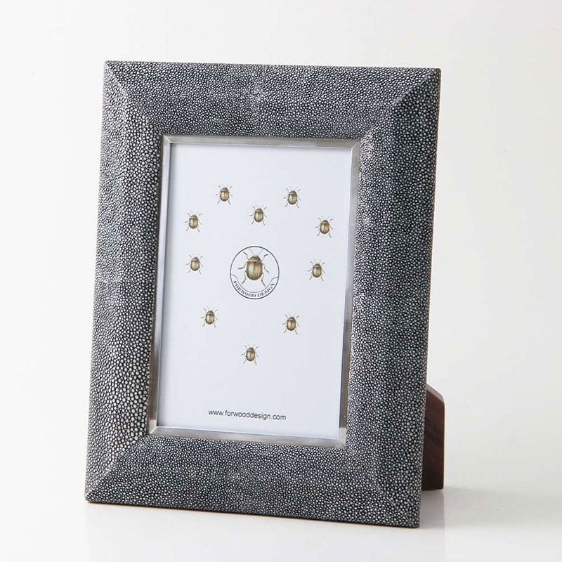 Bella Photo  Frame, 7 x 5", Charcoal Shagreen-0