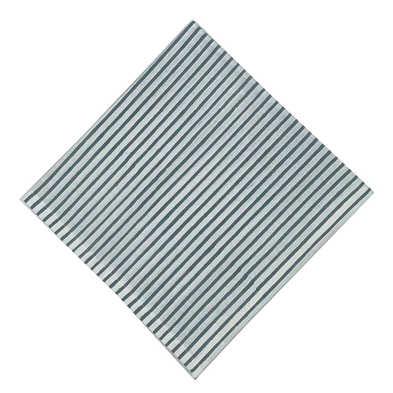 Florence Striped Napkin, L45 x W45cm, French Blue-0