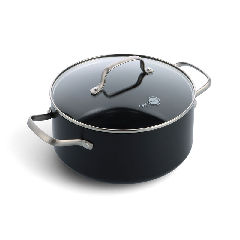 Copenhagen Non-Stick Casserole with Lid, 26, Black-0