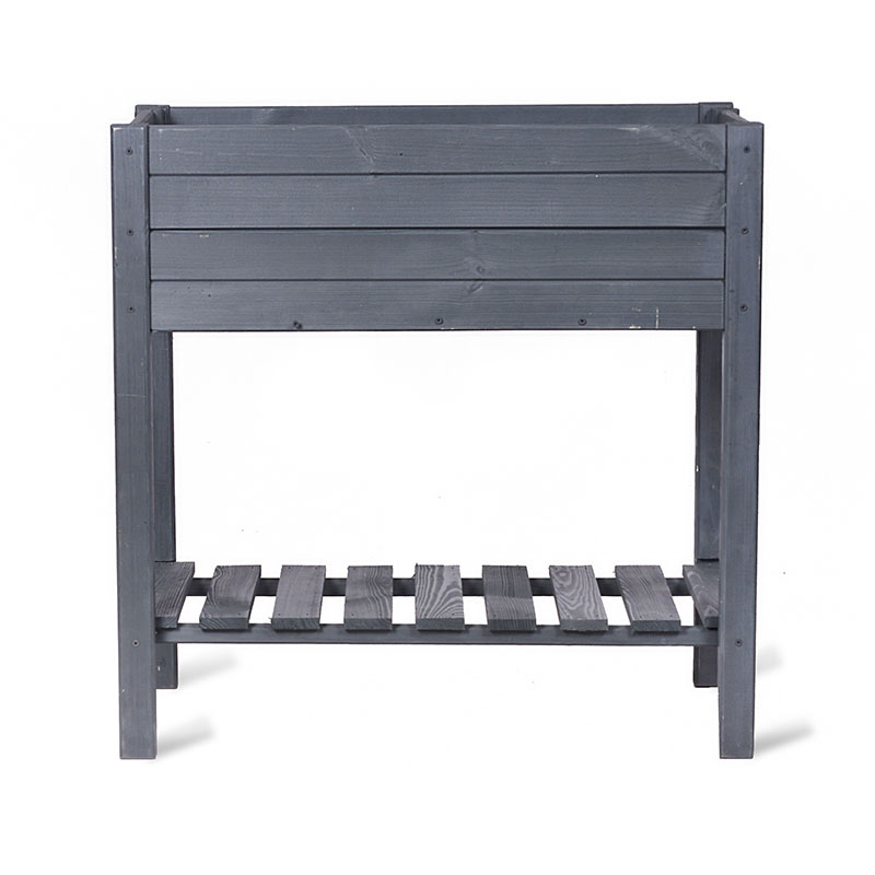 Latchmere Raised Planter, H79cm, Carbon-1