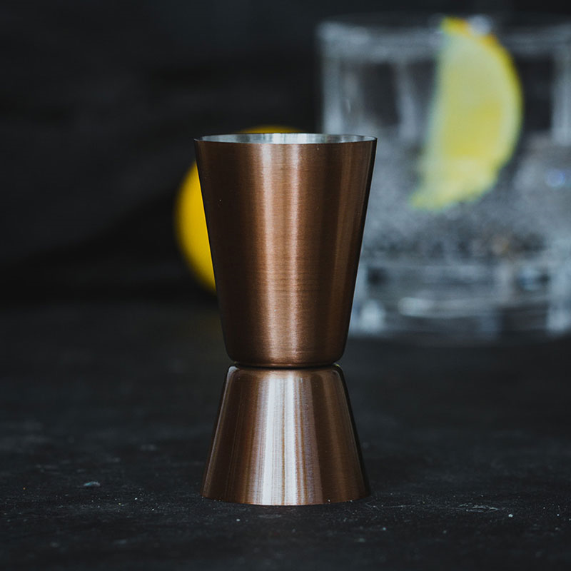 Multi Measure Cocktail Jigger, 25/50ml, Copper Finish-0