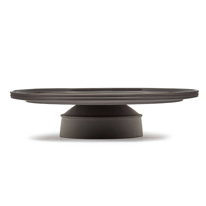 Dune Cake Stand, D33cm, Slate-1