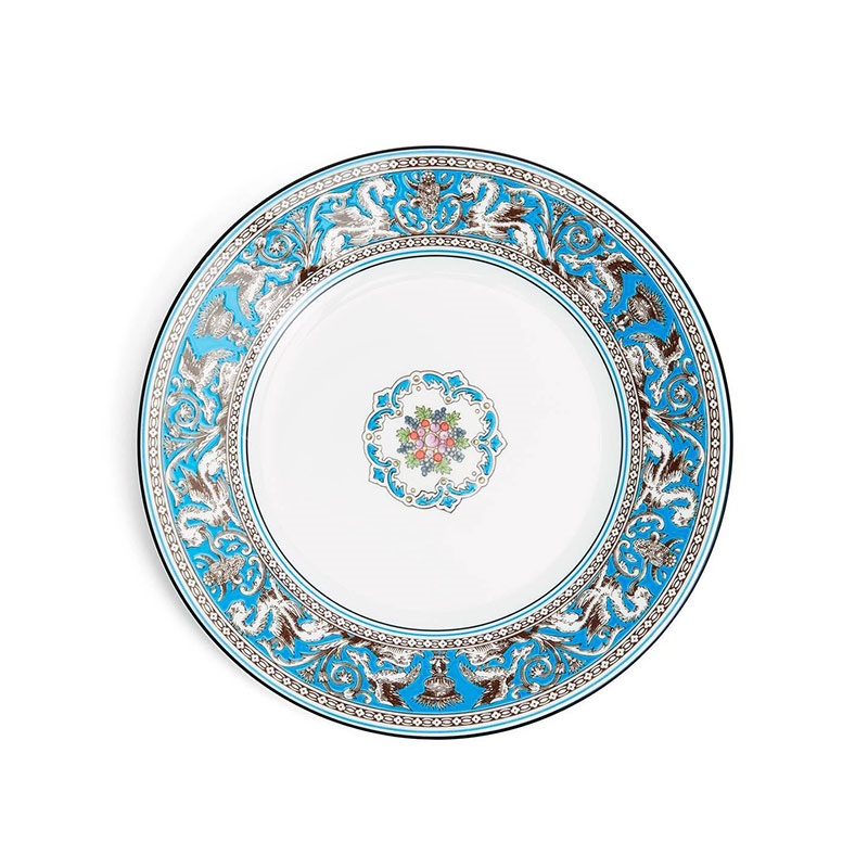 Florentine Plate, D20cm, Turquoise-0