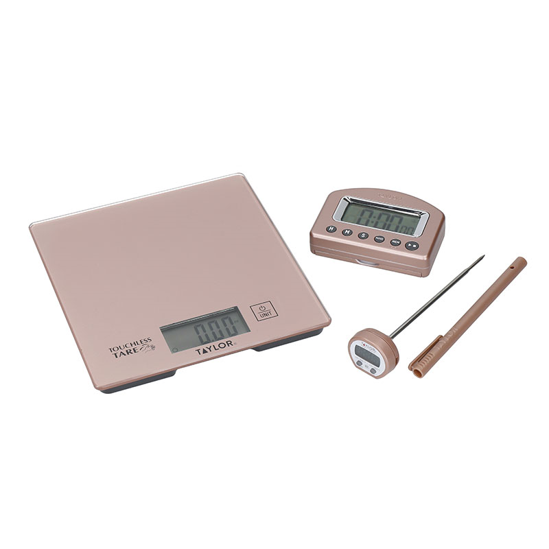 Weighing and Measuring Scale Set, Rose Gold-3