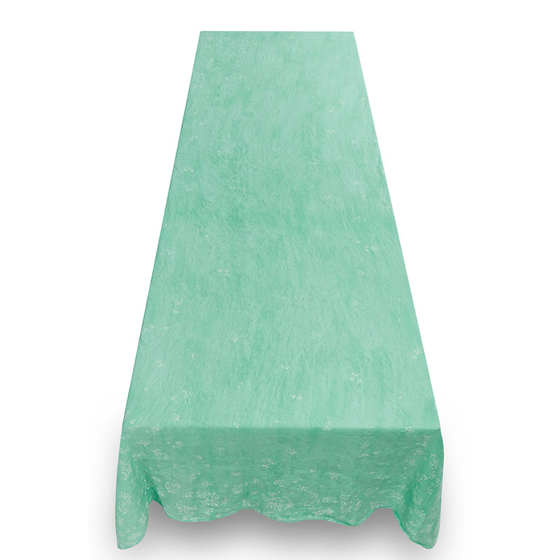 S & Bee Linen Tablecloth, 300cm x 165cm, Celadon Blue-1