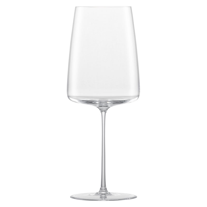 Simplify Set of 2 Crystal Red Wine Glasses, 555ml, Clear-0