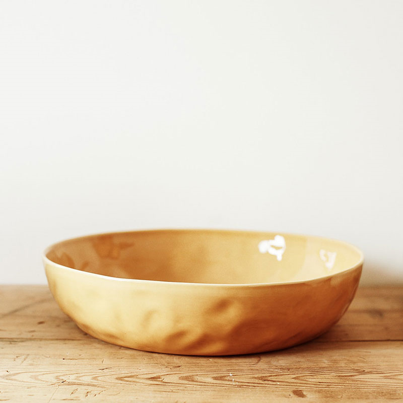 Handcrafted Serving Bowl, D29cm, Dijon-0