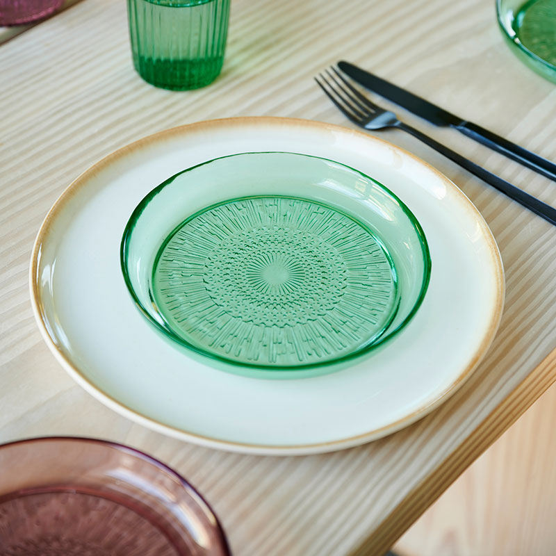 Kusintha Plate, D18cm, Green-2