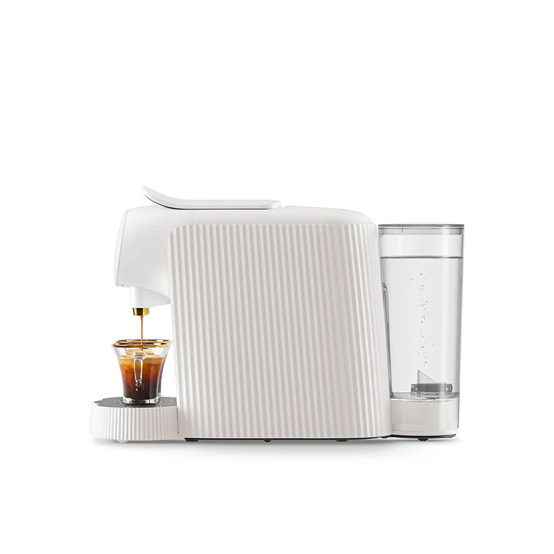 Plisse Capsule coffee machine, White-4