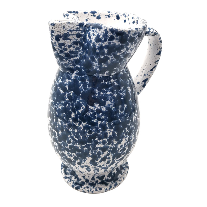 Splatter Jug, H23cm, Blue-0