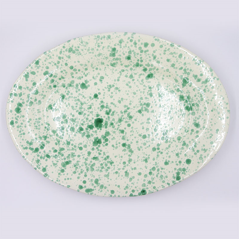 Splatter Serving Platter, 44cm, Pistachio-3