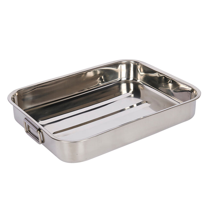 Large roaster and rack, 42 x 32cm, Stainless Steel-5