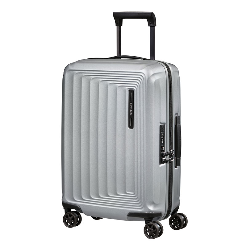 Nuon Cabin Suitcase, H55 x L40 x W20/23cm, Matt Silver-0