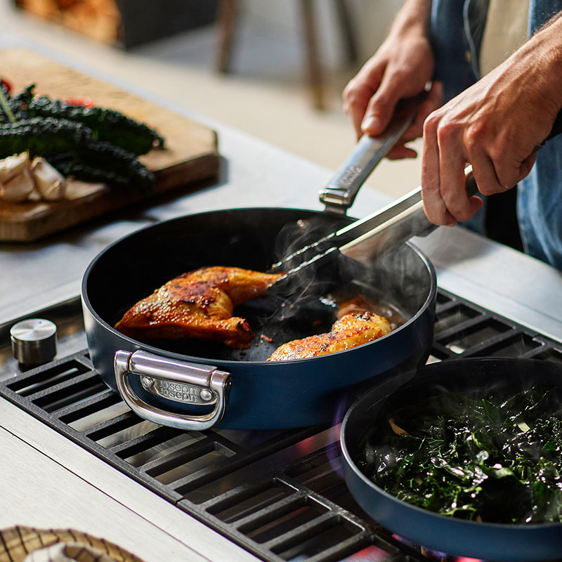 Space Folding Frying Pan, 28cm, Midnight Blue-0