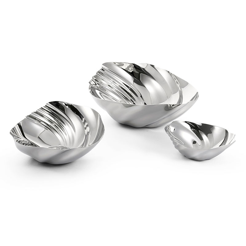 Cascade Dish, D28.5 x H12cm, Stainless Steel-2