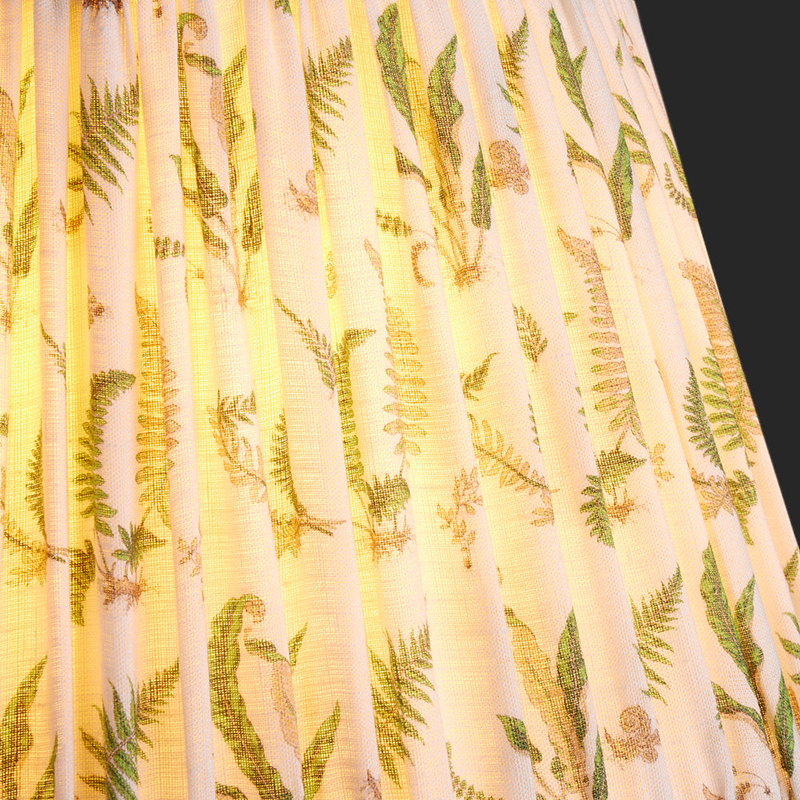 Empire Straight  Shade Ferns Linen By GP & J Baker, 30cm, Emerald-5