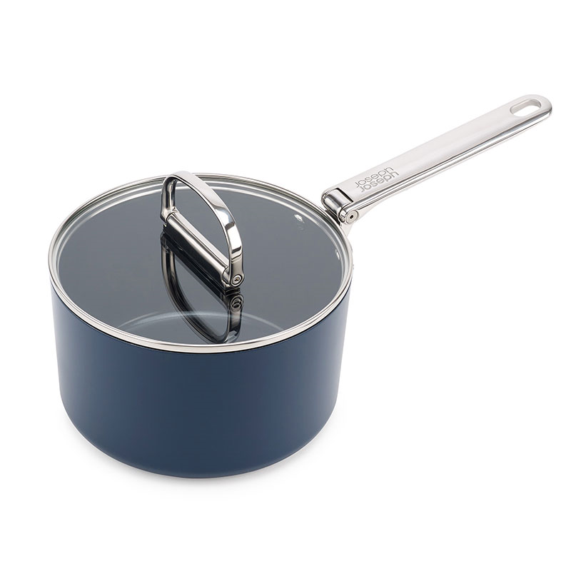 Space Folding Saucepan & Lid, 19cm, Midnight Blue-1