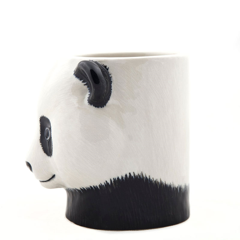 Panda Pencil Pot, H10cm, Black/White-1