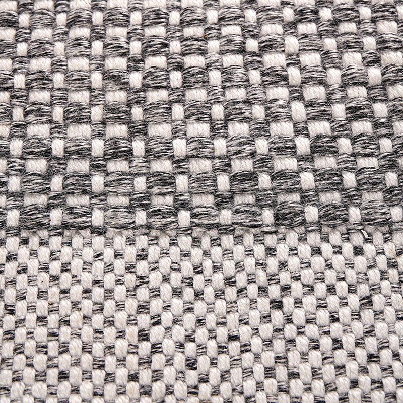 Basket Weave Indoor Outdoor Rug, 160 x 230cm, Graphite & White-7