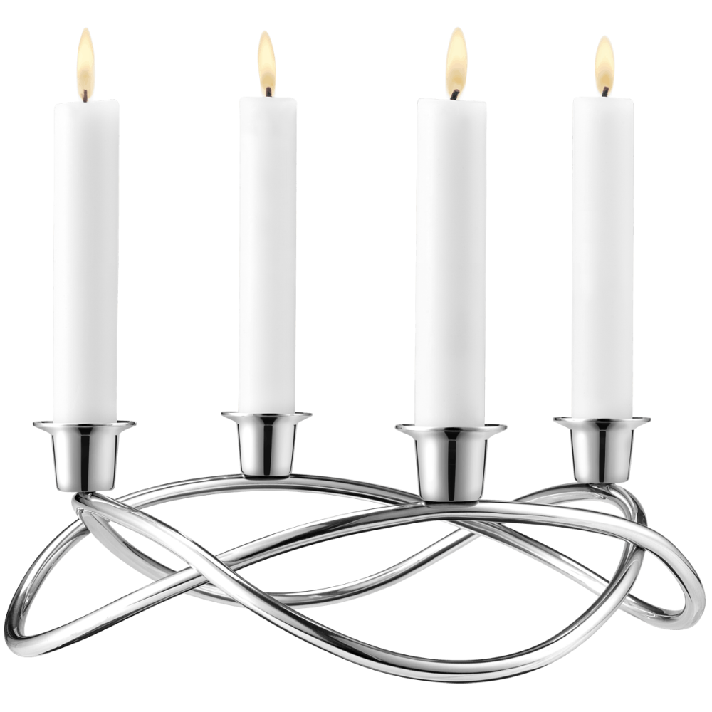 Season candleholder, D26 x W25 x H9.60cm, Stainless Steel/Mirror-0