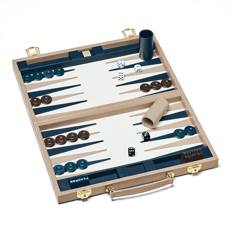 Backgammon Set, L38 x W23cm, Latte-2