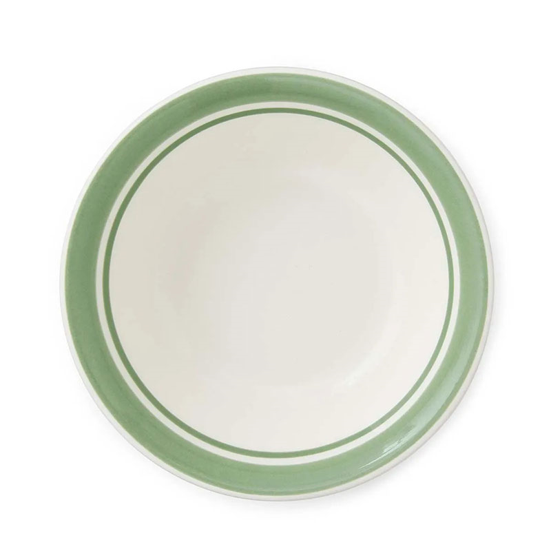 Potter's Stripe Set of 4 Bowls, D13cm, Green-5