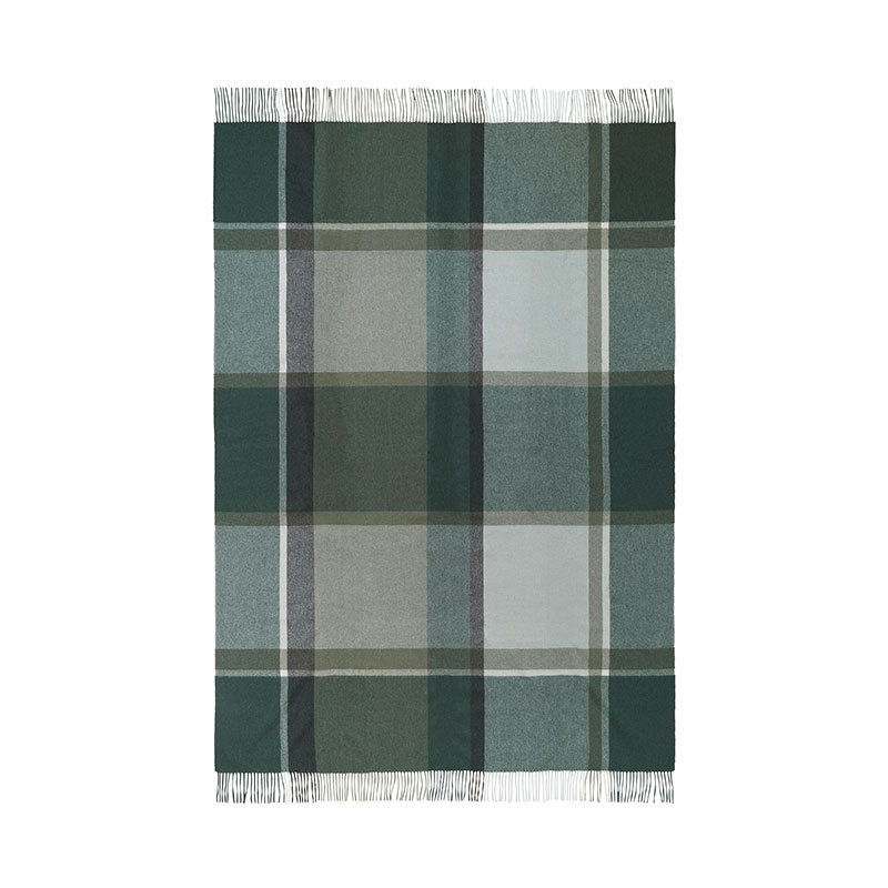 Manhattan Plaid Throw, H200cm x W130cm, Evergreen/Botanic Green-1