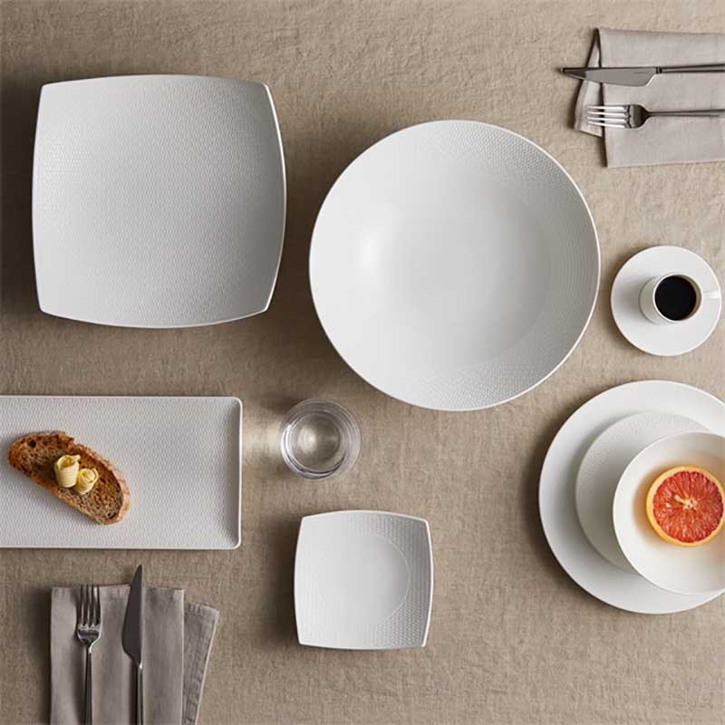 Gio 10 Piece Dinnerware Set, White-3