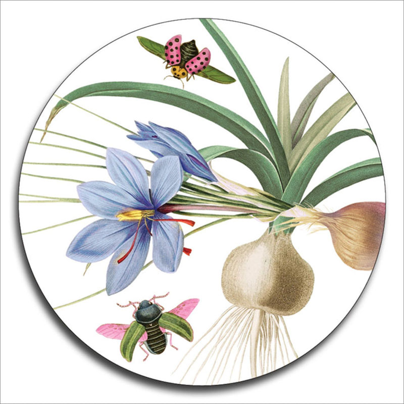 Country Garden Set of 4 Coasters, D10cm, Multi-2