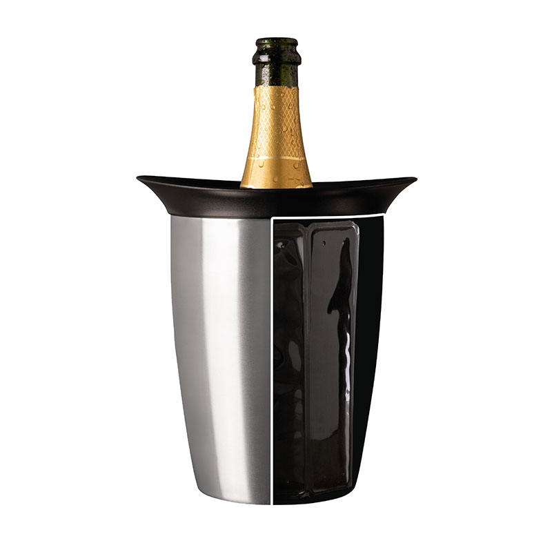 Active Champagne Cooler Elegant, Stainless Steel-5