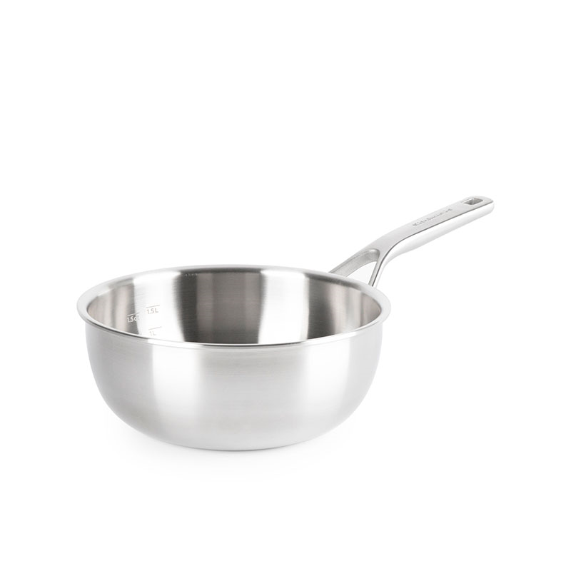 MultiPly Stainless Steel Chef's Pan, 22cm, Silver-3