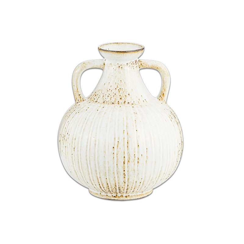 Anjuna Reactive Glaze Decorative Jug, H23.5cm, White-1