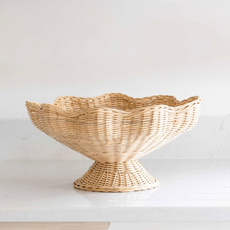 Kishni Rattan Fruit Bowl, Natural-3