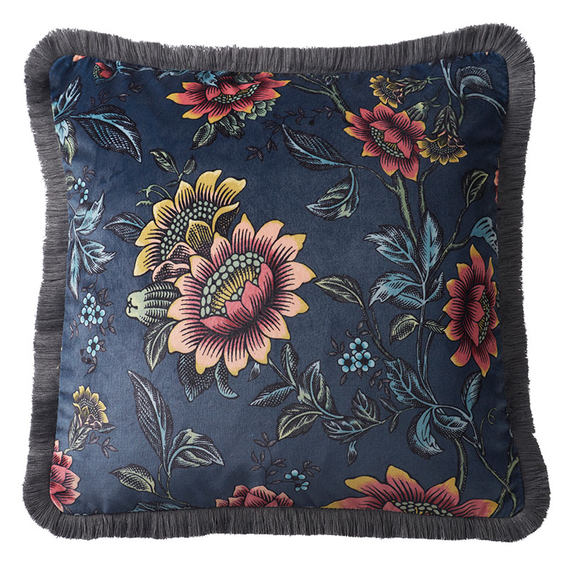 Tonquin Cushion, 43 x 43cm, Midnight-0