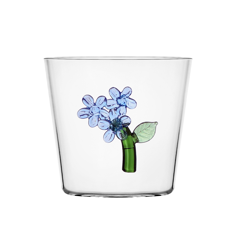 Botanica Flower Tumbler, 350ml, Light Blue-0